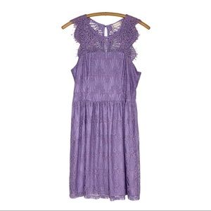 ALTAR’D STATE Lilac Floral Lace Dress